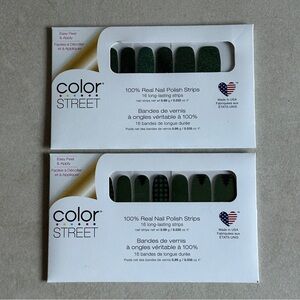 Color Street Nail Strips Bundle Evergreen Queen & Yule Be Delighted Holiday Chic